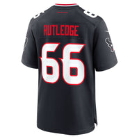 Keylan Rutledge Houston Texans Football Jersey, Navy Game Sportswear Jersey Shirt, Lightweight Breathable Athletic Jersey, Casual Gift for Men