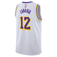Jake LaRavia Los Angeles Lakers Basketball Jersey, White Swingman Sportswear Jersey Shirt, Sleeveless Athletic Tank Jersey, Casual Gift for Men