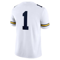 Michigan Wolverines Football Jersey, White Game Sportswear Jersey Shirt, Lightweight Breathable Athletic Jersey, Casual Gift for Men