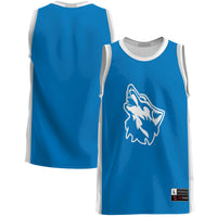 Cheyney Wolves Basketball Jersey, Blue Lightweight Sportswear Jersey Shirt, Sleeveless Athletic Tank Jersey, Casual Gift for Men