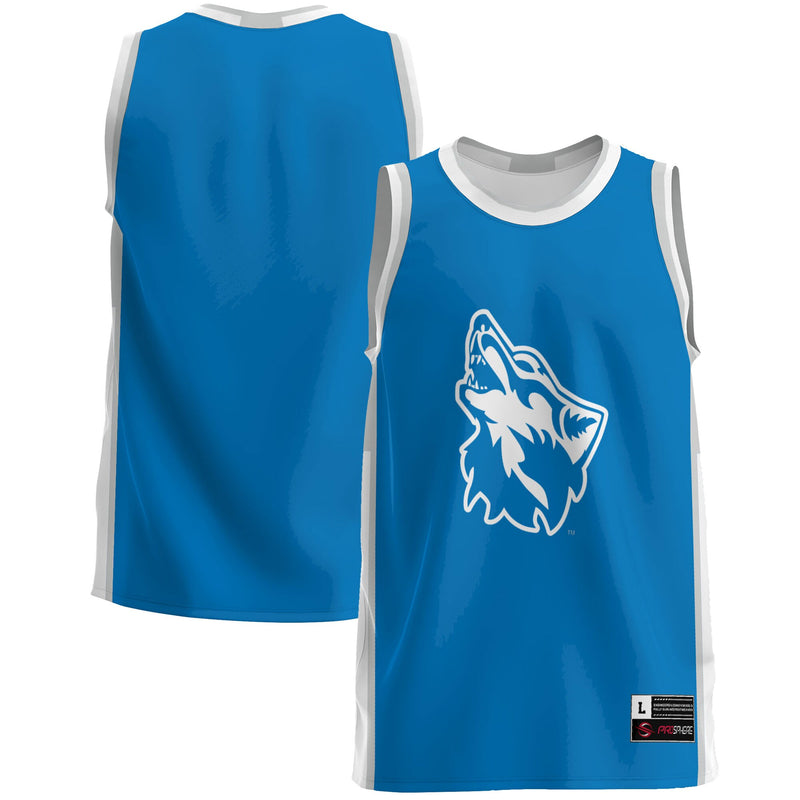 Cheyney Wolves Basketball Jersey, Blue Lightweight Sportswear Jersey Shirt, Sleeveless Athletic Tank Jersey, Casual Gift for Men