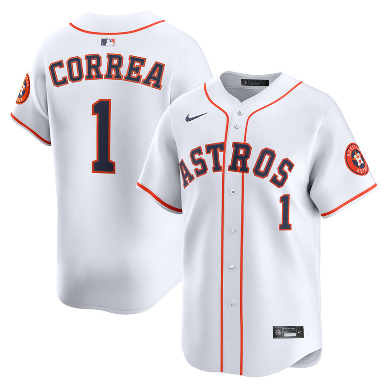 Carlos Correa Houston Astros Baseball Jersey, White Limited Sportswear Jersey Shirt, Lightweight Breathable Athletic Jersey, Casual Gift for Men