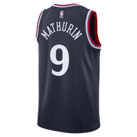 Bennedict Mathurin Los Angeles Clippers Basketball Jersey, Navy Sportswear Jersey Shirt, Sleeveless Athletic Tank Jersey, Casual Gift for Men