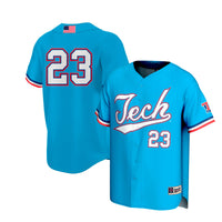 Louisiana Tech Bulldogs Lightweight Baseball Jersey, Royal Sportswear Jersey Shirt, Lightweight Breathable Athletic Jersey, Casual Gift for Men
