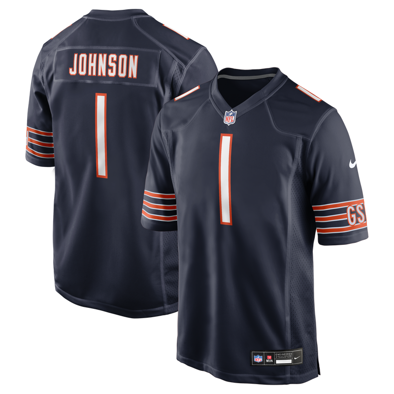 Jaylon Johnson Chicago Bears Football Jersey, Navy Game Sportswear Jersey Shirt, Lightweight Breathable Athletic Jersey, Casual Gift for Men