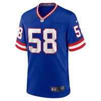 Carl Banks New York Giants Football Jersey, Royal Game Sportswear Jersey Shirt, Lightweight Breathable Athletic Jersey, Casual Gift for Men