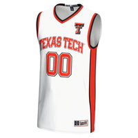 Texas Tech Red Raiders Basketball Jersey, White Lightweight Sportswear Jersey Shirt, Sleeveless Athletic Tank Jersey, Casual Gift for Men