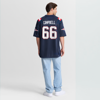 Will Campbell New England Patriots Football Jersey, Navy Sportswear Jersey Shirt, Lightweight Breathable Athletic Jersey, Casual Gift for Men