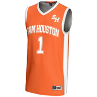 Sam Houston State Bearkats Basketball Jersey, Orange Replica Sportswear Jersey Shirt, Sleeveless Athletic Tank Jersey, Casual Gift for Men