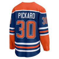 Calvin Pickard Edmonton Oilers Hockey Jersey, Royal Breakaway Sportswear Jersey Shirt, Long Sleeve Hockey Sweater Jersey, Casual Gift for Men