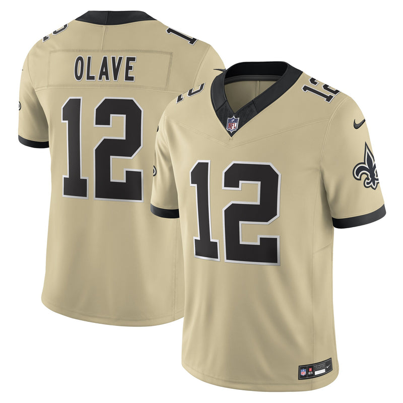 Chris Olave New Orleans Saints Football Jersey, Gold Sportswear Jersey Shirt, Lightweight Breathable Athletic Jersey, Casual Gift for Men