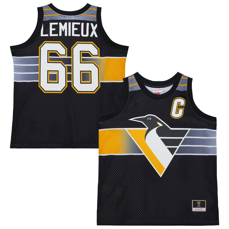 Mario Lemieux Pittsburgh Penguins Basketball Jersey, Black Fashion Sportswear Jersey Shirt, Sleeveless Athletic Tank Jersey, Casual Gift for Men