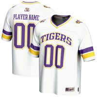 LSU Tigers Football Jersey, White Fashion Sportswear Jersey Shirt, Lightweight Breathable Athletic Jersey, Casual Gift for Men