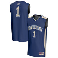 Georgetown Hoyas Basketball Jersey, Navy Fashion Lightweight Sportswear Jersey Shirt, Sleeveless Athletic Tank Jersey, Casual Gift for Men