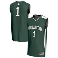 Michigan State Spartans Basketball Jersey, Green Sportswear Jersey Shirt, Sleeveless Athletic Tank Jersey, Casual Gift for Men, Style 202219750