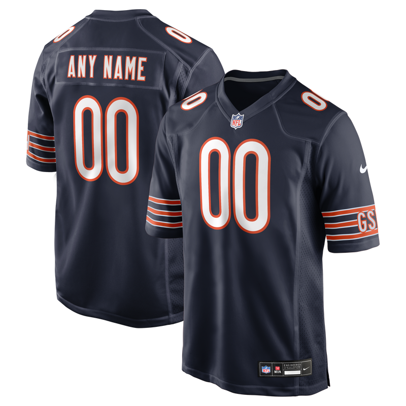 Chicago Bears Football Jersey, Navy Game Sportswear Jersey Shirt, Lightweight Breathable Athletic Jersey, Casual Gift for Men