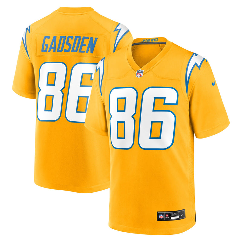 Oronde Gadsden Los Angeles Chargers Football Jersey, Gold Sportswear Jersey Shirt, Lightweight Breathable Athletic Jersey, Casual Gift for Men