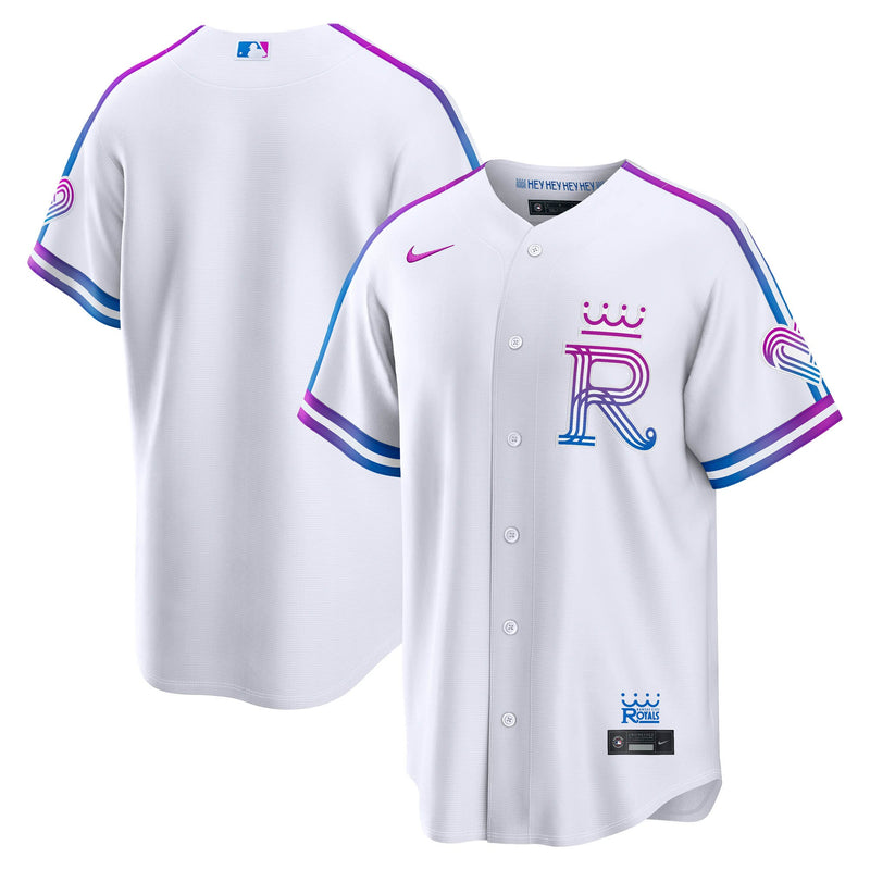 Kansas City Royals Baseball Jersey, White Sportswear Jersey Shirt, Lightweight Breathable Athletic Jersey, Casual Gift for Men