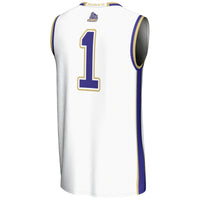 James Madison Dukes Basketball Jersey, White Lightweight Sportswear Jersey Shirt, Sleeveless Athletic Tank Jersey, Casual Gift for Men