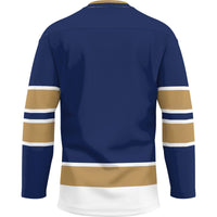 Montana State Bobcats Hockey Jersey, Blue Sportswear Jersey Shirt, Long Sleeve Hockey Sweater Jersey, Casual Gift for Men