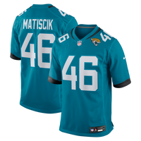 Ross Matiscik Jacksonville Jaguars Football Jersey, Teal Sportswear Jersey Shirt, Lightweight Breathable Athletic Jersey, Casual Gift for Men
