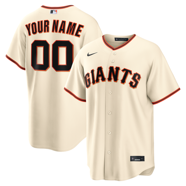 San Francisco Giants Cream Home Replica Custom Jersey