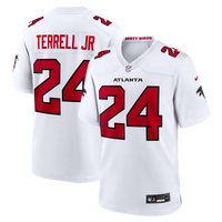 A.J. Terrell Atlanta Falcons Football Jersey, White Game Sportswear Jersey Shirt, Lightweight Breathable Athletic Jersey, Casual Gift for Men