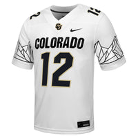 Colorado Buffaloes Football Jersey, White Sportswear Jersey Shirt, Lightweight Breathable Athletic Jersey, Casual Gift for Men, Style 203143866