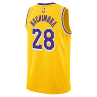 Rui Hachimura Los Angeles Lakers Basketball Jersey, Gold Swingman Sportswear Jersey Shirt, Sleeveless Athletic Tank Jersey, Casual Gift for Men