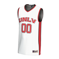 UNLV Rebels Basketball Jersey, White Fashion Lightweight Sportswear Jersey Shirt, Sleeveless Athletic Tank Jersey, Casual Gift for Men
