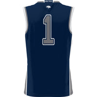 Nevada Wolf Pack Basketball Jersey, Navy Lightweight Sportswear Jersey Shirt, Sleeveless Athletic Tank Jersey, Casual Gift for Men