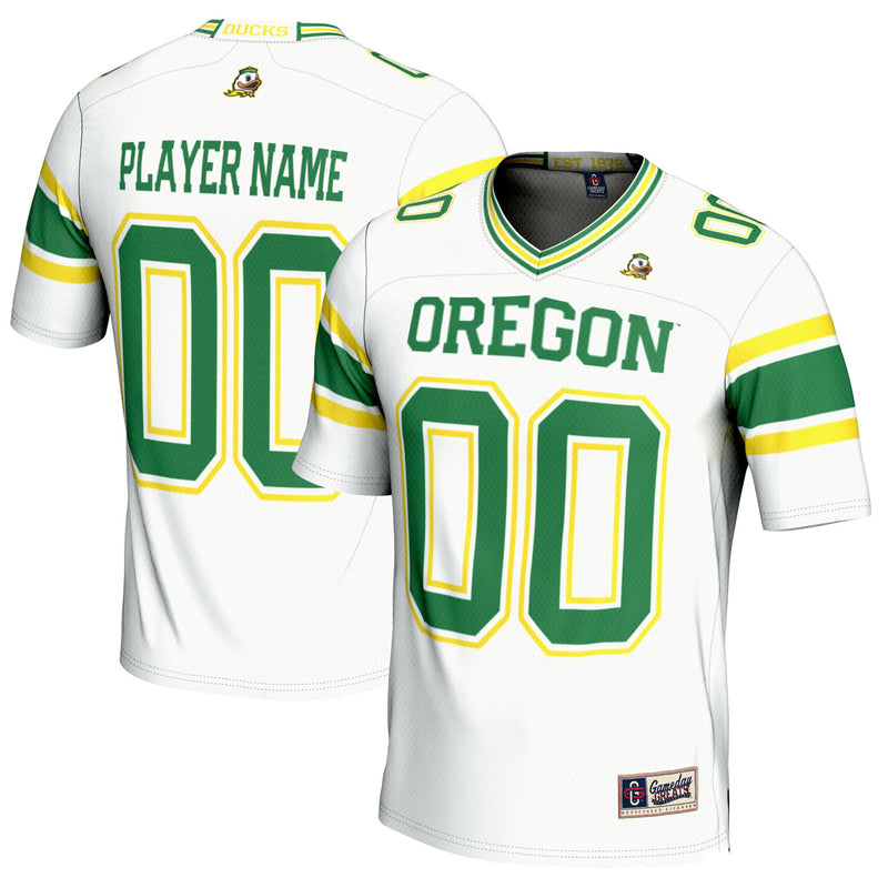 Oregon Ducks Football Jersey, White Sportswear Jersey Shirt, Lightweight Breathable Athletic Jersey, Casual Gift for Men