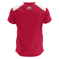 Ohio State Buckeyes Lacrosse Jersey, Scarlet Lightweight Sportswear Jersey Shirt, Lightweight Breathable Athletic Jersey, Casual Gift for Men