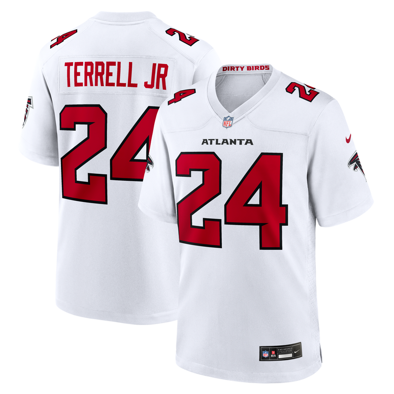 A.J. Terrell Atlanta Falcons Football Jersey, White Game Sportswear Jersey Shirt, Lightweight Breathable Athletic Jersey, Casual Gift for Men