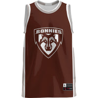 St. Bonaventure Bonnies Basketball Jersey, Brown Lightweight Sportswear Jersey Shirt, Sleeveless Athletic Tank Jersey, Casual Gift for Men