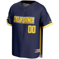 Cal Bears Baseball Jersey, Navy Sportswear Jersey Shirt, Lightweight Breathable Athletic Jersey, Casual Gift for Men, Style 200097237