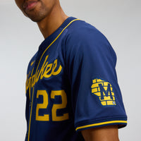 Christian Yelich Milwaukee Brewers Baseball Jersey, Navy Sportswear Jersey Shirt, Lightweight Breathable Athletic Jersey, Casual Gift for Men