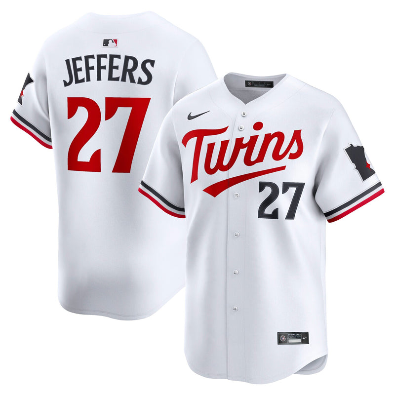 Ryan Jeffers Minnesota Twins Baseball Jersey, White Limited Sportswear Jersey Shirt, Lightweight Breathable Athletic Jersey, Casual Gift for Men