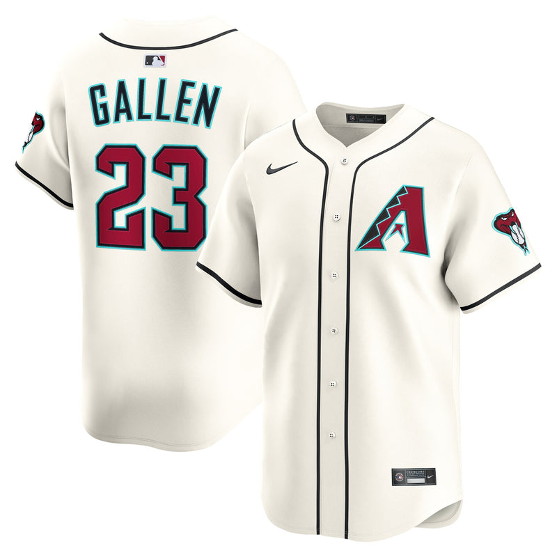 Zac Gallen Arizona Diamondbacks Baseball Jersey, Cream Sportswear Jersey Shirt, Lightweight Breathable Athletic Jersey, Casual Gift for Men