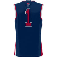 Pennsylvania Quakers Lightweight Basketball Jersey, Navy Sportswear Jersey Shirt, Sleeveless Athletic Tank Jersey, Casual Gift for Men