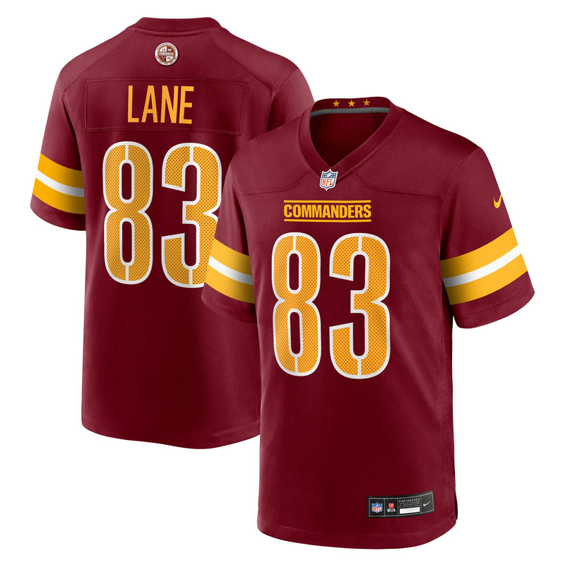 Jaylin Lane Washington Commanders Football Jersey, Burgundy Sportswear Jersey Shirt, Lightweight Breathable Athletic Jersey, Casual Gift for Men