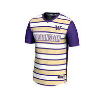 Washington Huskies Soccer Jersey, Purple Fashion Sportswear Jersey Shirt, Lightweight Breathable Athletic Jersey, Casual Gift for Men