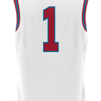 Loyola Marymount Lions Basketball Jersey, White Lightweight Sportswear Jersey Shirt, Sleeveless Athletic Tank Jersey, Casual Gift for Men