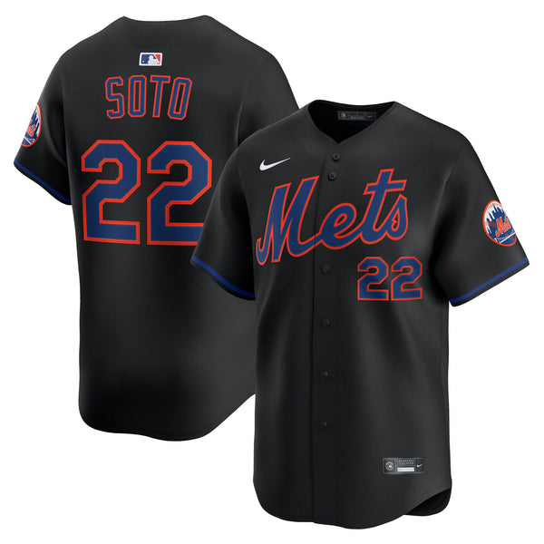 New York Mets Juan Soto Black Alternate Limited Player Jersey