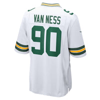 Lukas Van Ness Green Bay Packers Football Jersey, White Sportswear Jersey Shirt, Lightweight Breathable Athletic Jersey, Casual Gift for Men