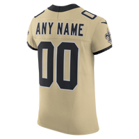 New Orleans Saints Football Jersey, Gold Elite Alternate Sportswear Jersey Shirt, Lightweight Breathable Athletic Jersey, Casual Gift for Men