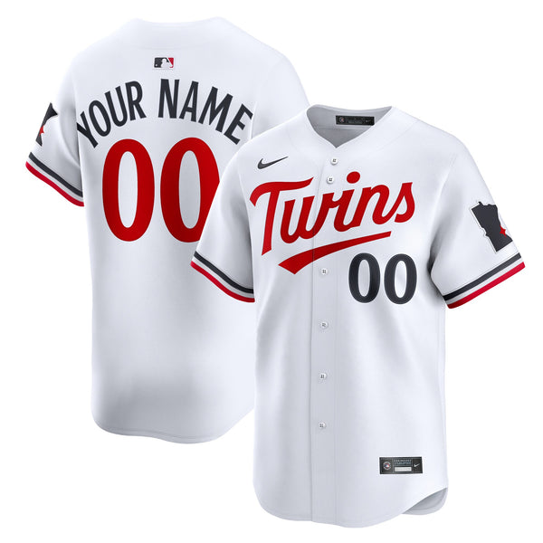 Minnesota Twins White Home Limited Custom Jersey