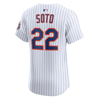 Juan Soto New York Mets Baseball Jersey, White Elite Home Sportswear Jersey Shirt, Lightweight Breathable Athletic Jersey, Casual Gift for Men