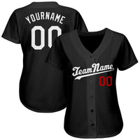 Custom Baseball Jersey, Black White Sportswear Jersey Shirt, Athletic Button Down Moisture Wicking Jersey, Casual Gift for Men, Style Black0244