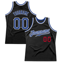 Custom Basketball Jersey, Black Royal Red Throwback Sportswear Jersey Shirt, Athletic Mesh Moisture Wicking Jersey, Casual Gift for Men